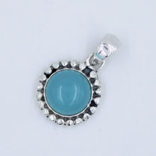 Chalcedony Cabochon 925 Sterling Silver Designer Pendant