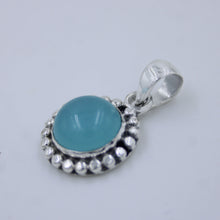 Chalcedony Cabochon 925 Sterling Silver Designer Pendant