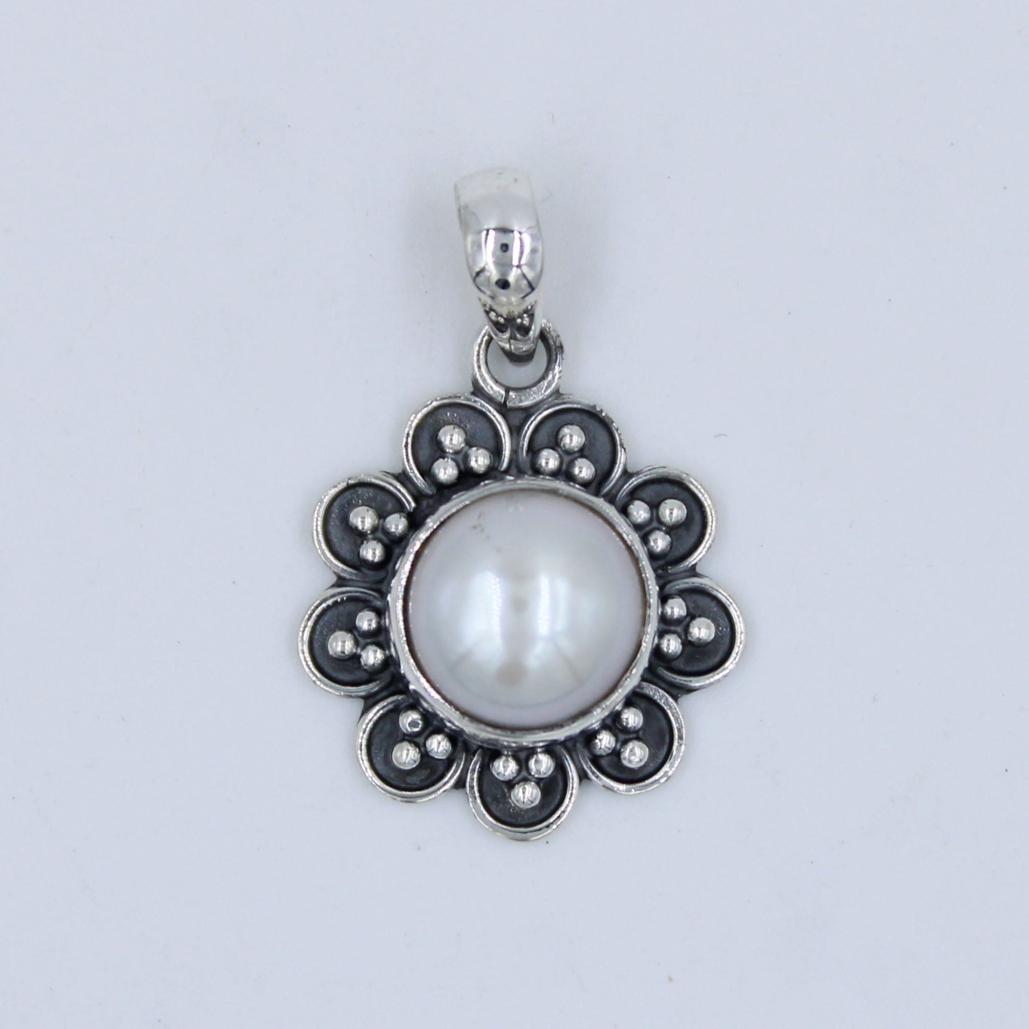 Cultured South Sea Pearl Silver Handmade Pendant