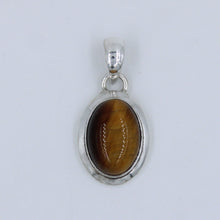 Tiger Eye Gemstone 925 Sterling Silver Pendant