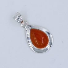 Pink Rose Quartz Sterling Silver Pendant