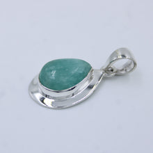 Pink Rose Quartz Sterling Silver Pendant