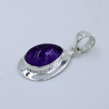 Pink Rose Quartz Sterling Silver Pendant