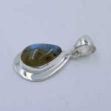 Pink Rose Quartz Sterling Silver Pendant