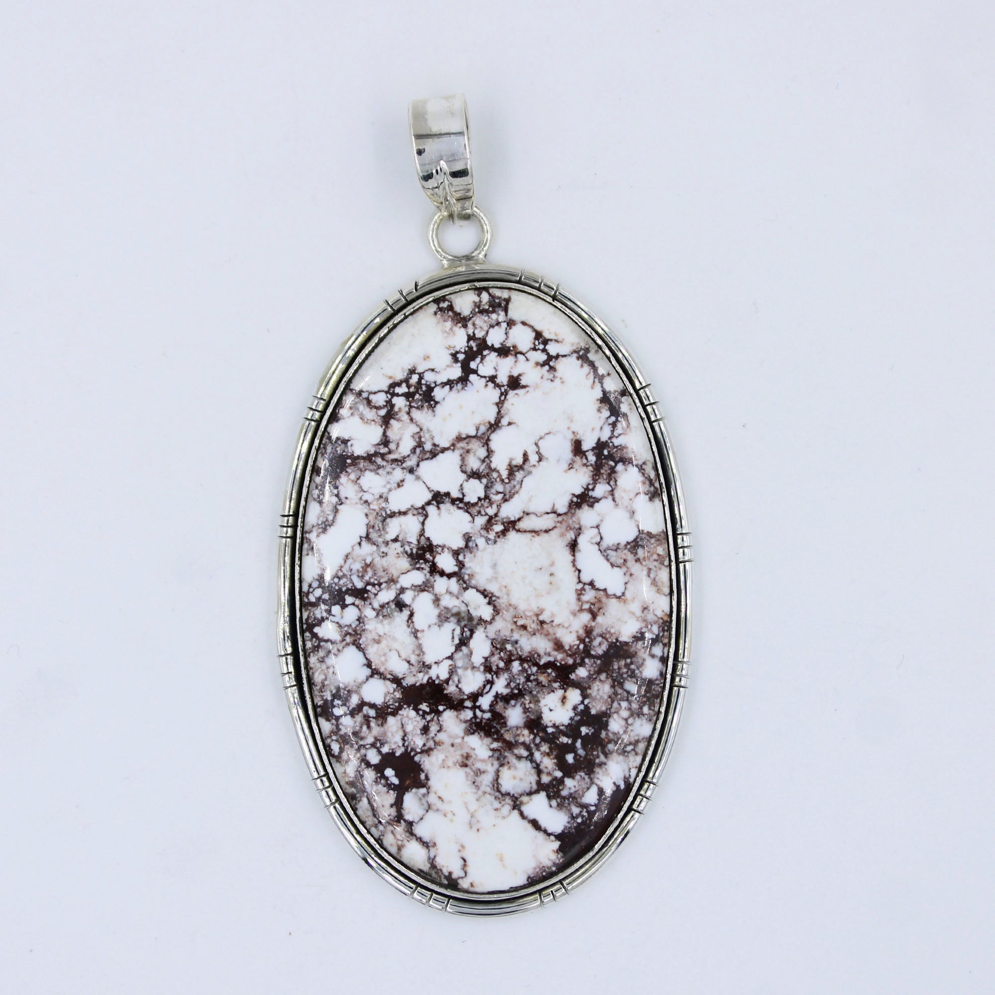 Wild Horse Jasper Designer Sterling Silver Pendant