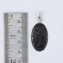 Black Coral 925 Sterling Silver Pendant