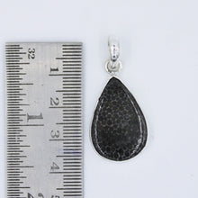 925 Sterling Silver Black Coral Pendant