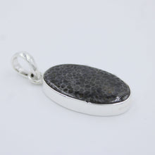 Black Coral 925 Sterling Silver Pendant
