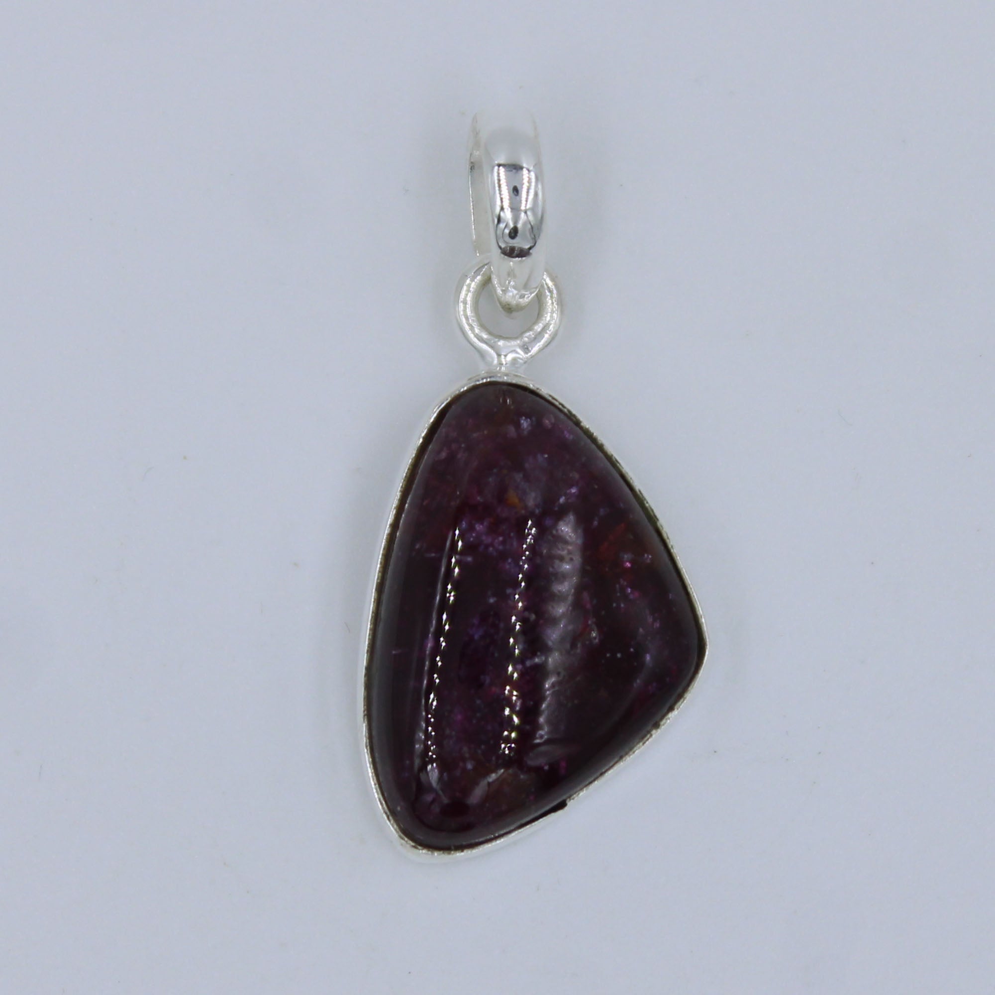 Pink color Tourmaline 925 Silver Pendant