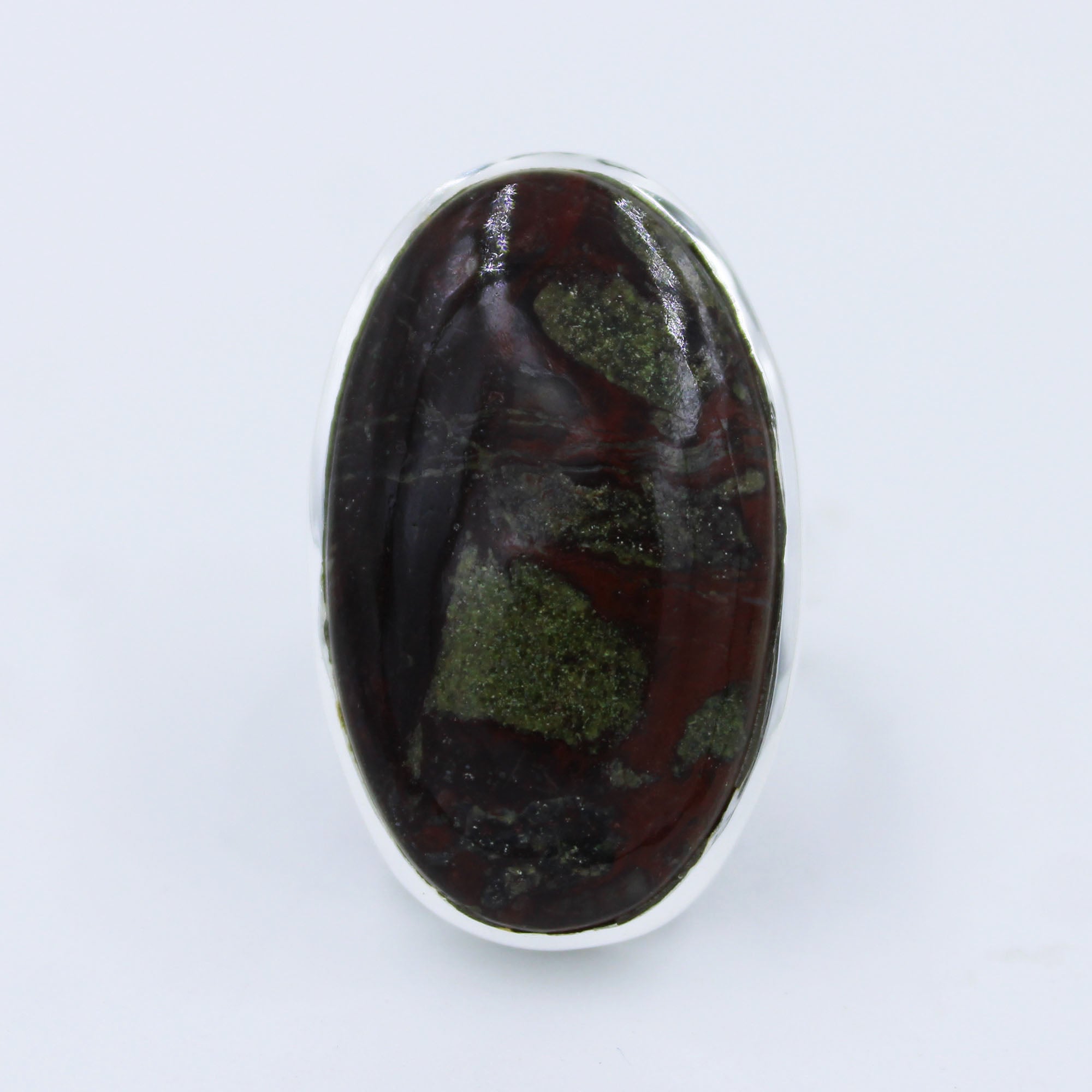 Dragon Blood Jasper Sterling Silver Ring