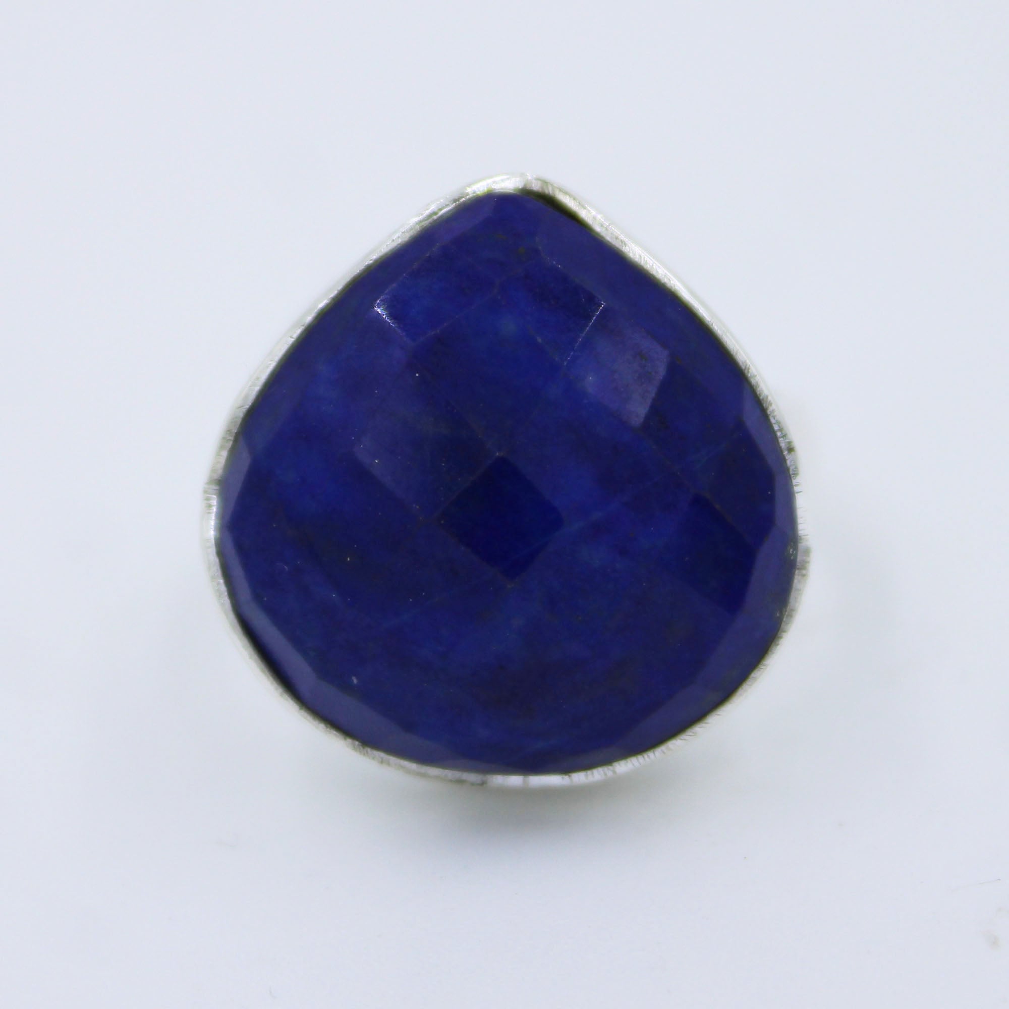 Lapis Lazuli Heart Shape 925 Silver Ring