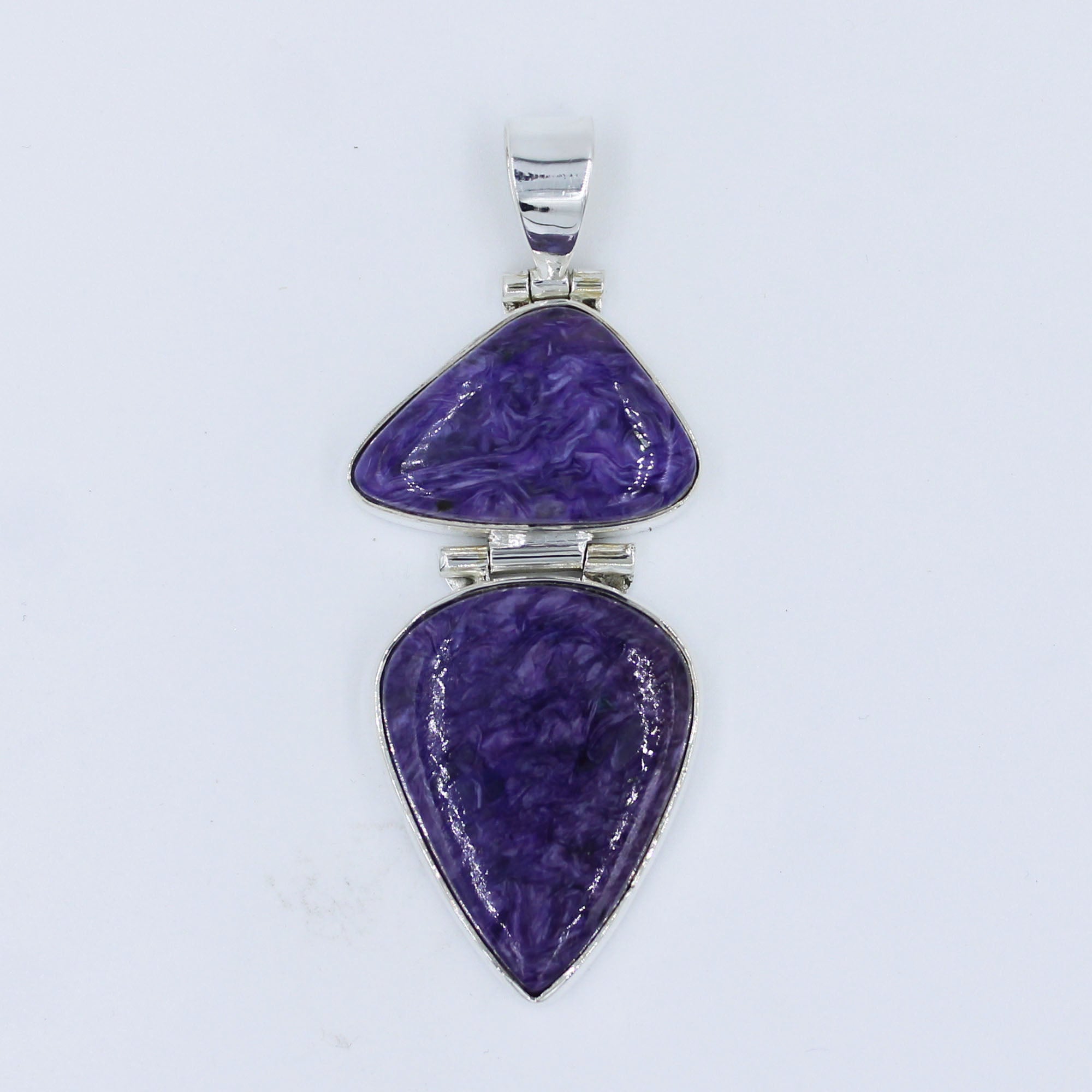 Siberian Charoite Sterling Silver Pendant