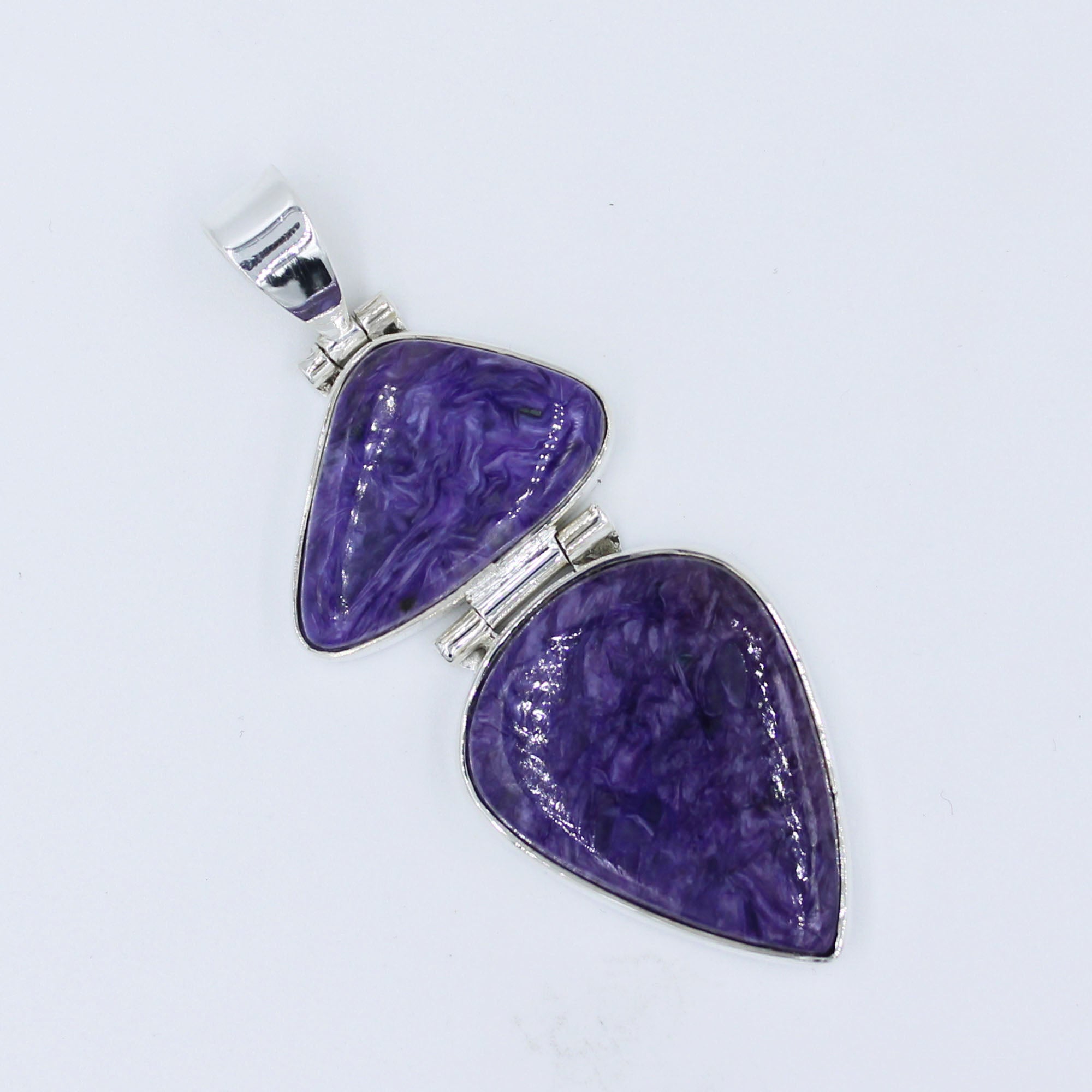 Siberian Charoite Sterling Silver Pendant