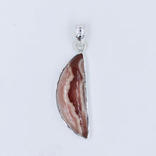 Pink Rhodochrosite Sterling Silver Pendant