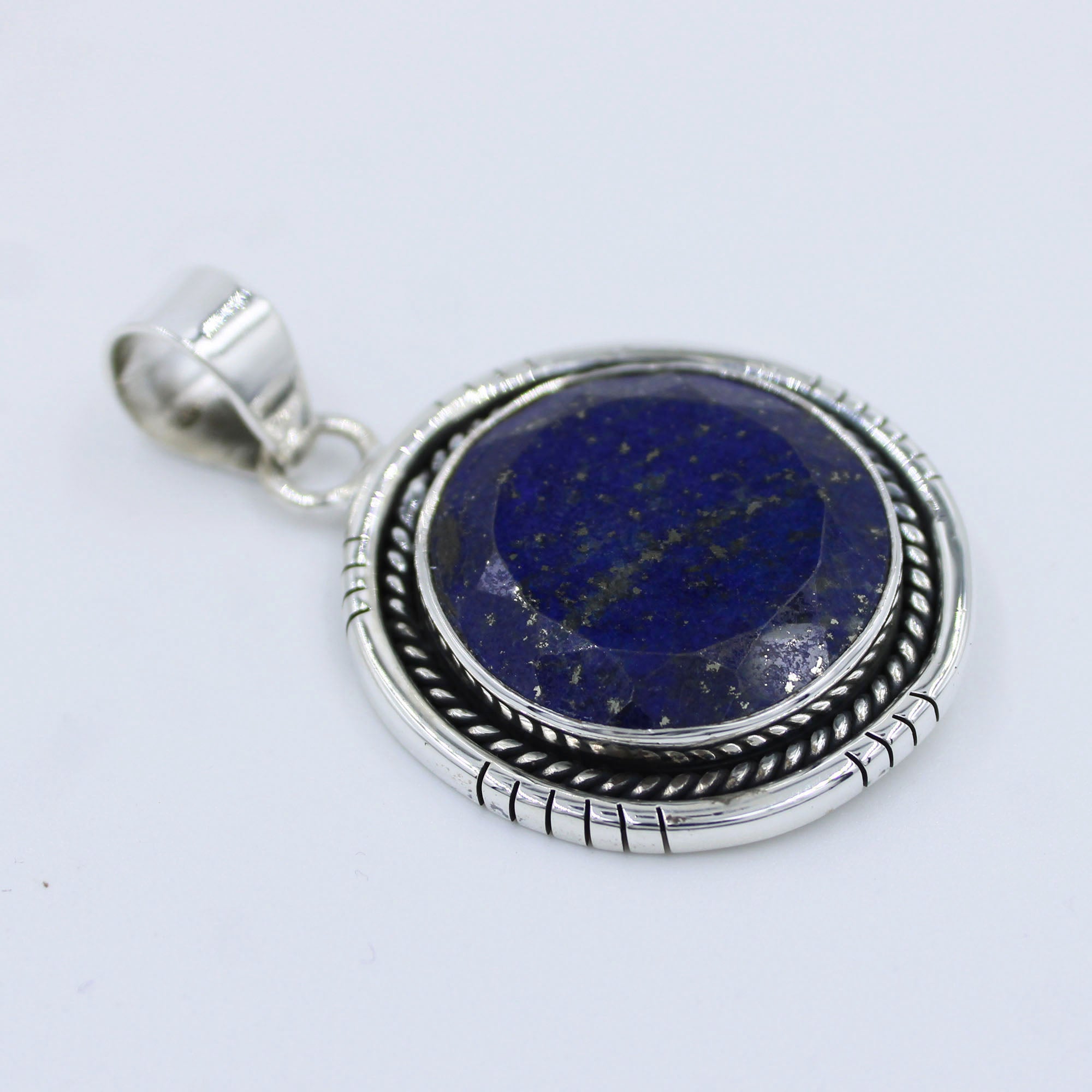 Lapis Lazuli Pendant set in Sterling Silver Jewelry