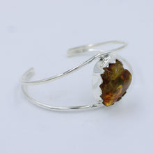 AAA Amber 925 Silver Cuff Bangle