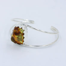 AAA Amber 925 Silver Cuff Bangle