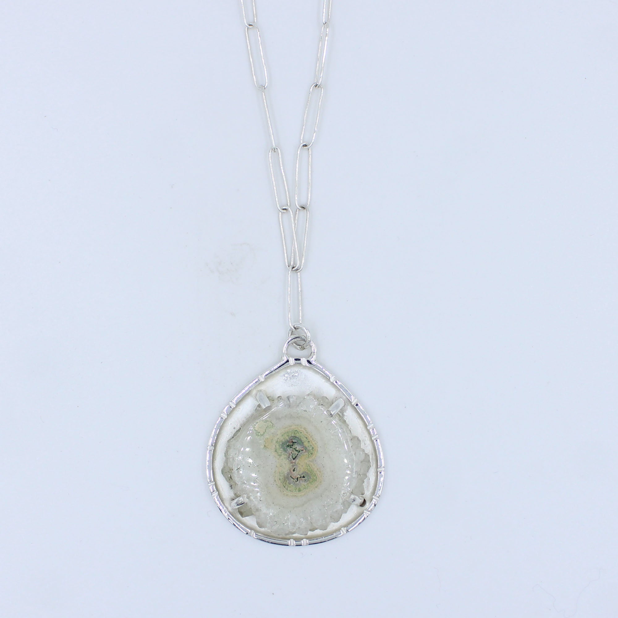 Solar Quartz 925 Silver Chain Necklaces