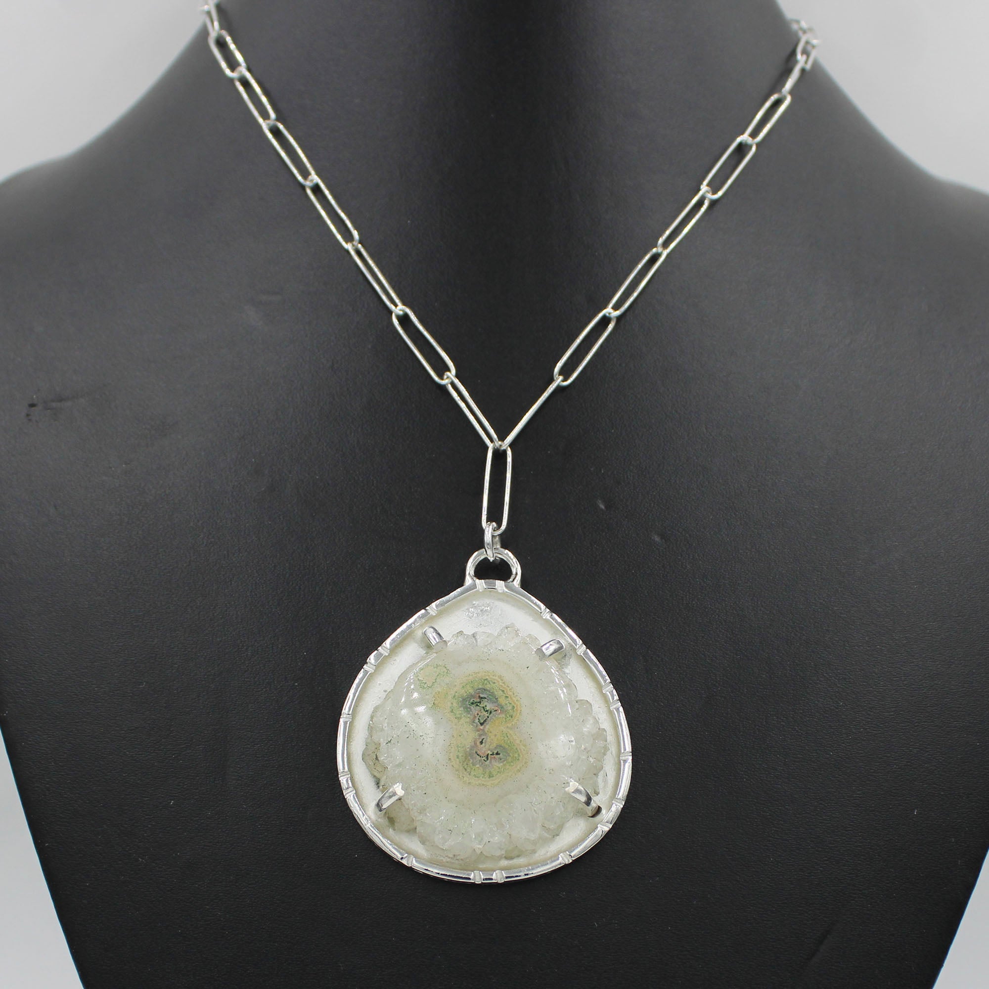 Solar Quartz 925 Silver Chain Necklaces