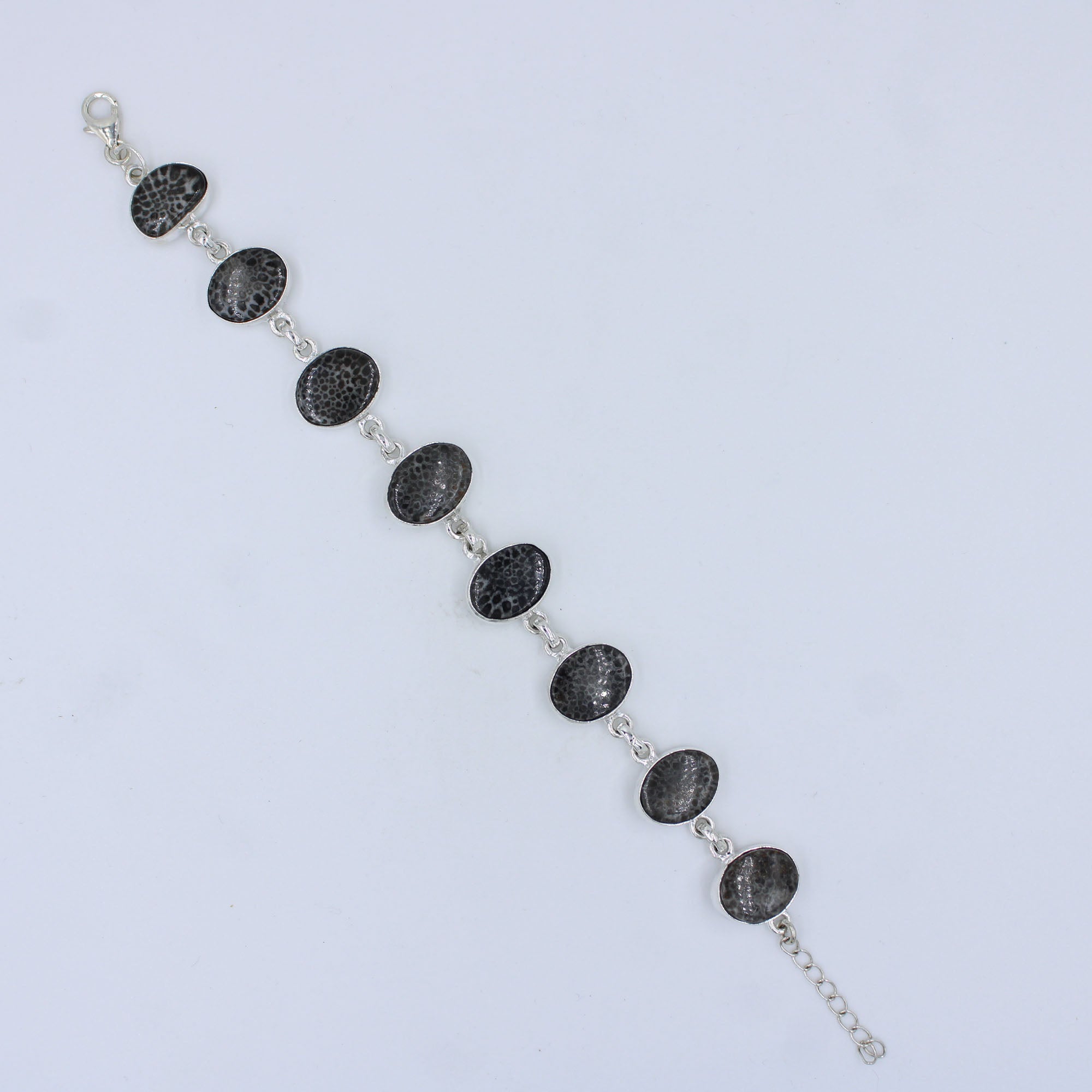 Black Coral 925 Sterling Silver Bracelets