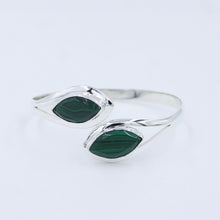 Green Malachite Sterling Silver Cuff Bangle
