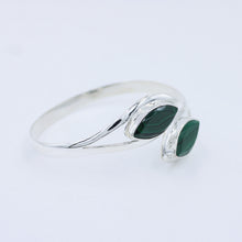 Green Malachite Sterling Silver Cuff Bangle