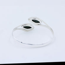 Green Malachite Sterling Silver Cuff Bangle