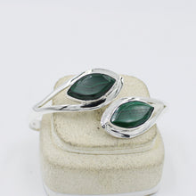 Green Malachite Sterling Silver Cuff Bangle