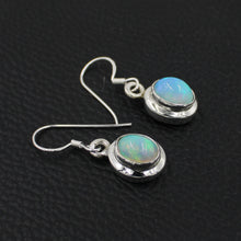 Ethiopian Opal Drop Dangle 925 Silver Earring