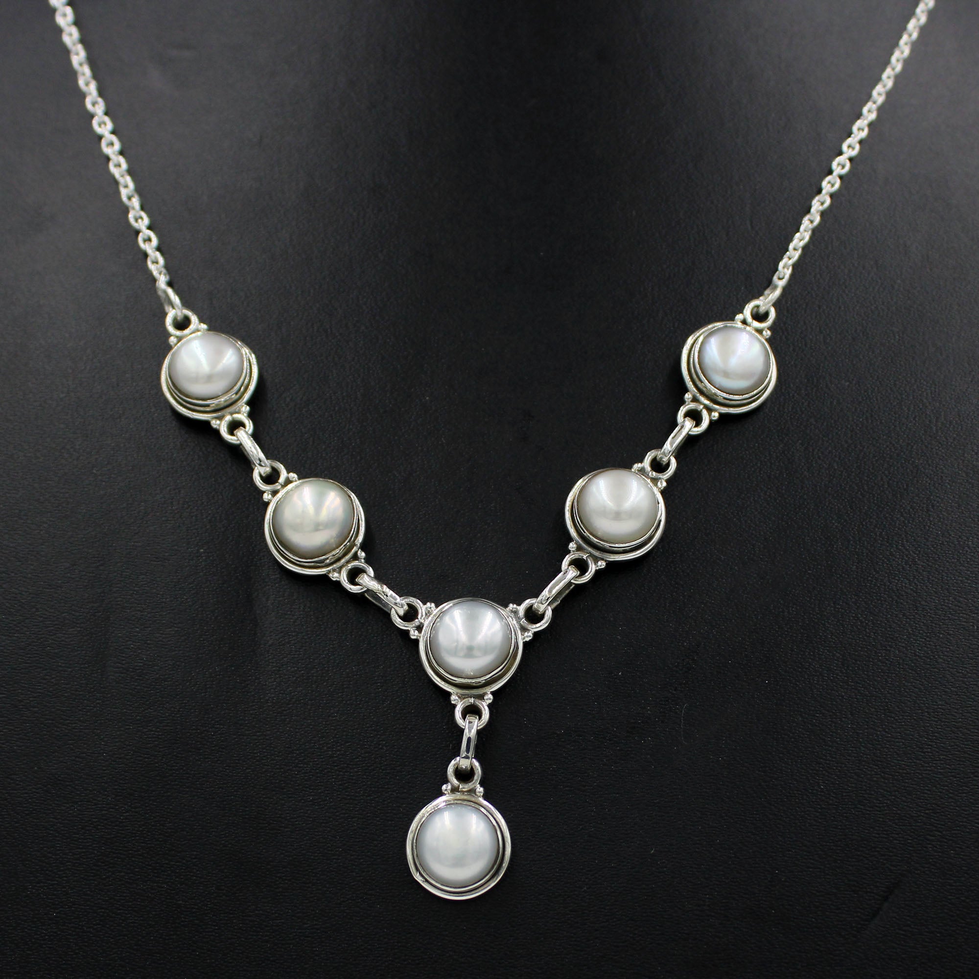 Cultured Pearl 925 Sterling Silver Necklace