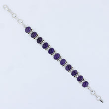 Purple Amethyst 925 Sterling Silver Handmade Bracelet
