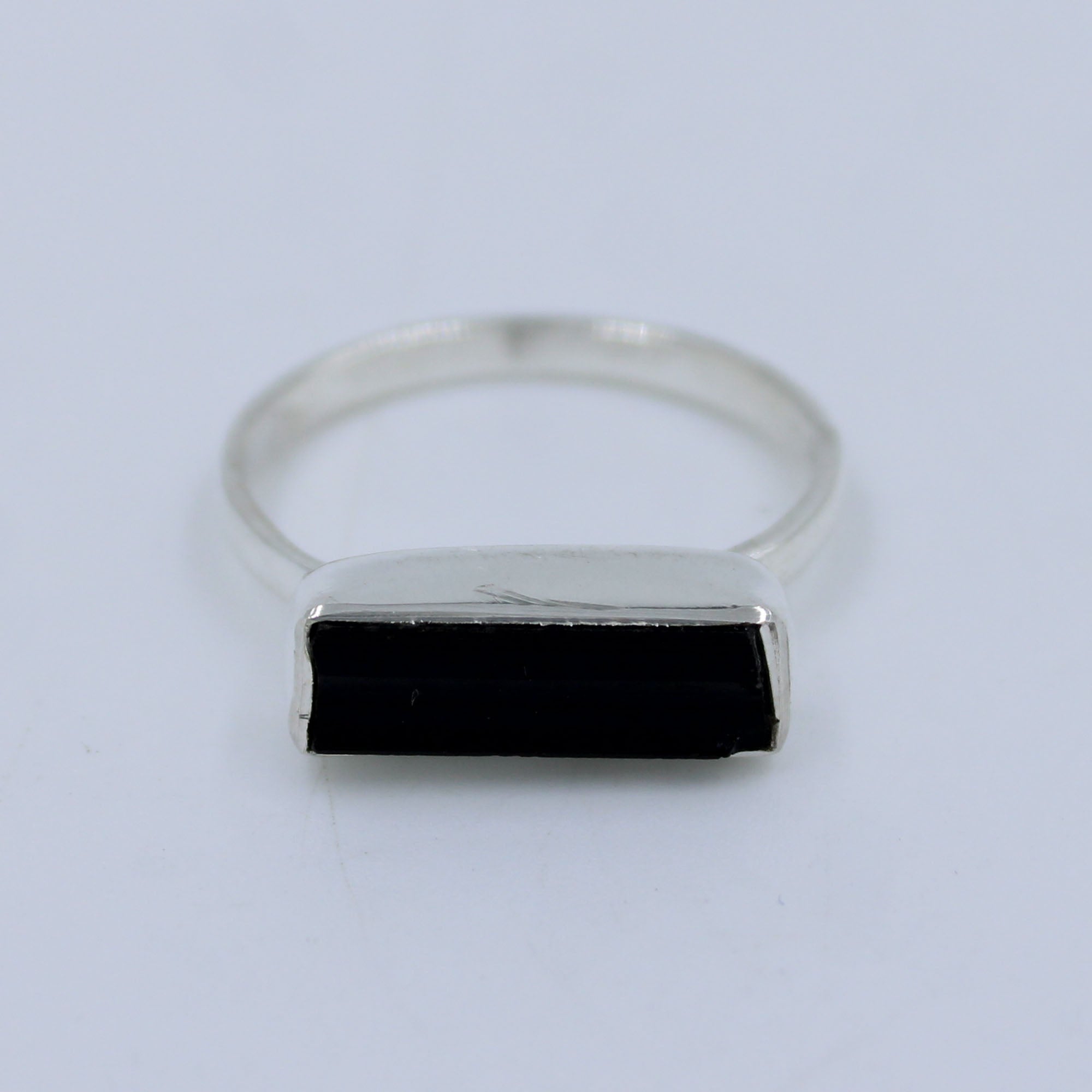Black Tourmaline 925 Silver Ring
