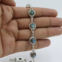 Blue Labradorite 925 Sterling Silver Bracelet