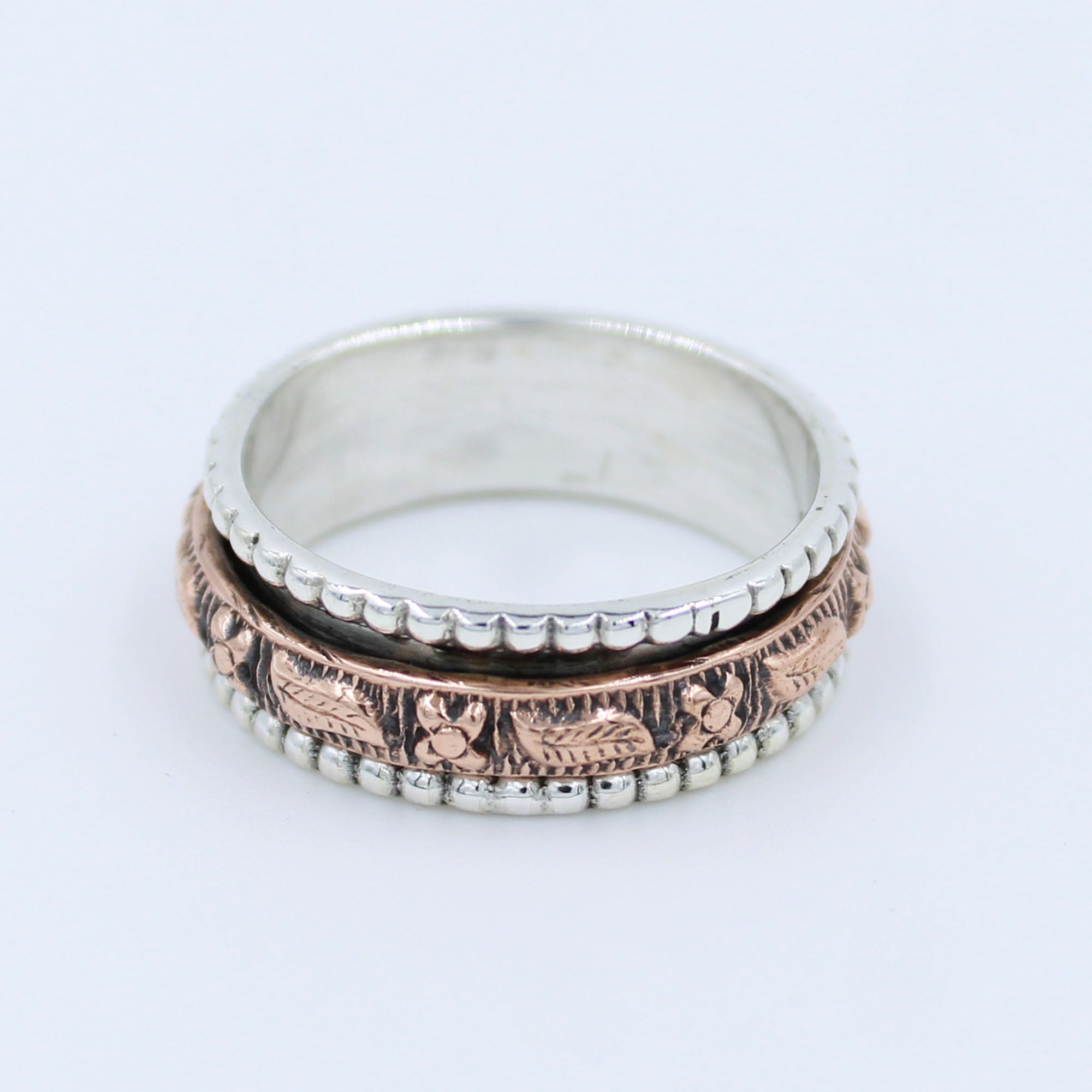 Men & Women Band Silver Ring