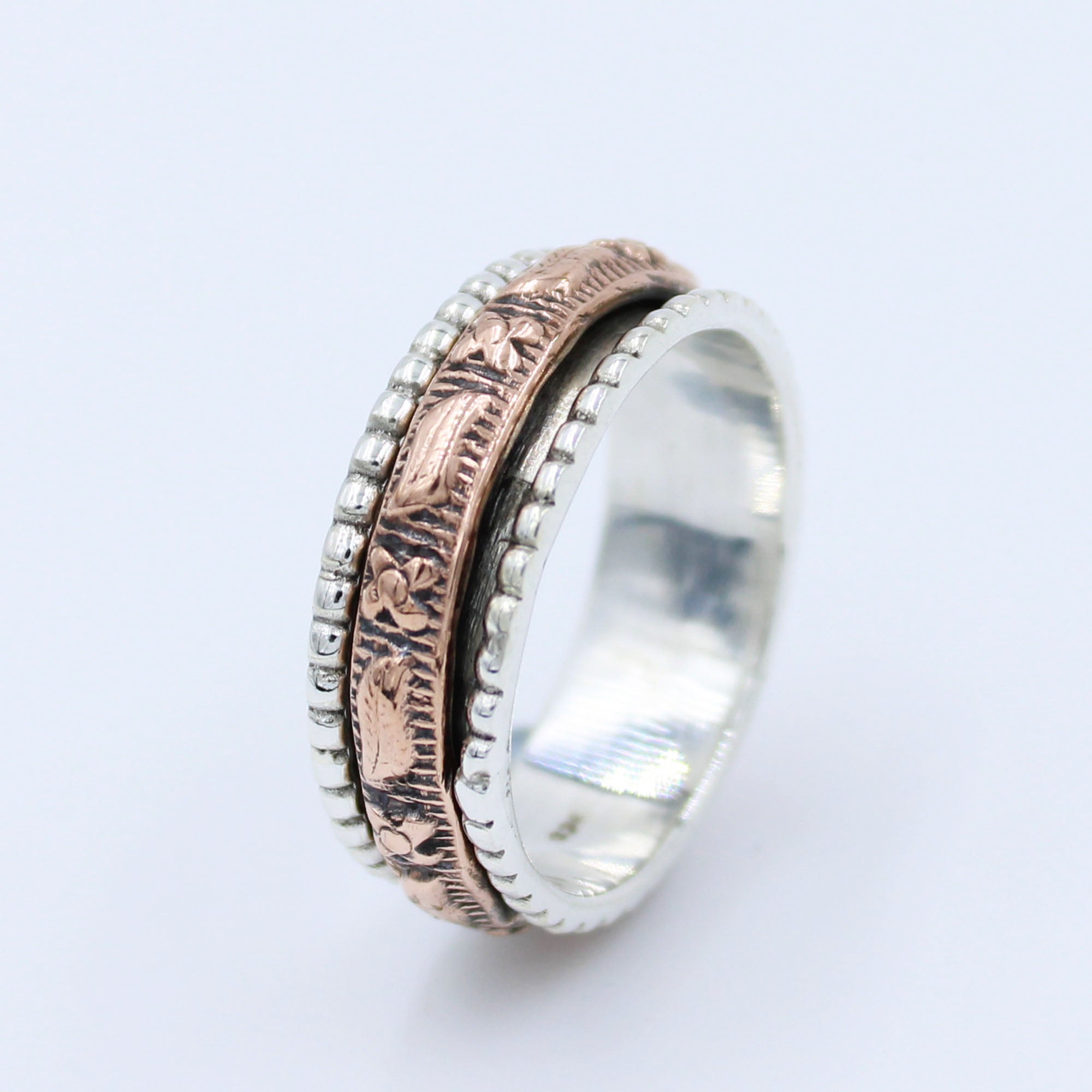 Men & Women Band Silver Ring