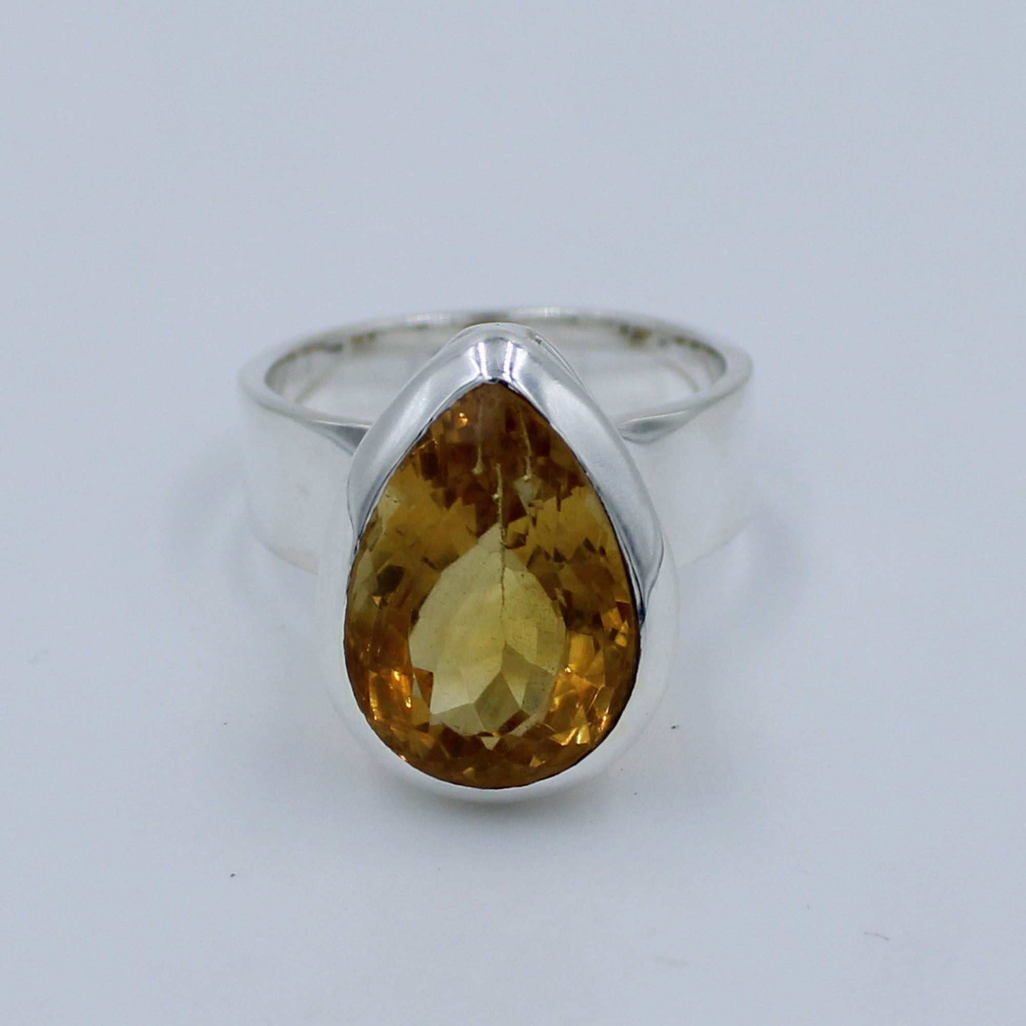 Citrine 925 Silver Ring - Citrine Jewelry