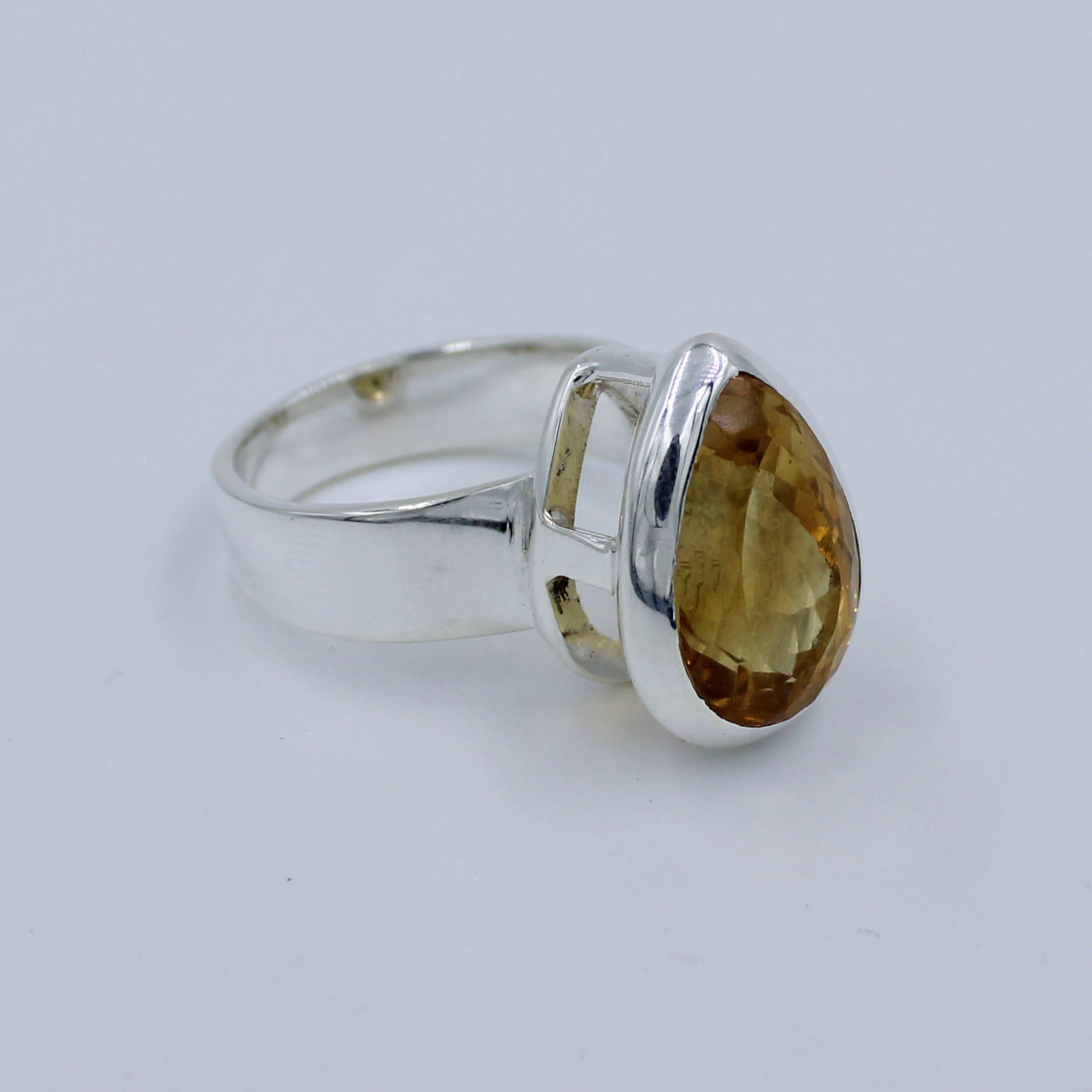 Citrine 925 Silver Ring - Citrine Jewelry