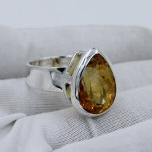 Citrine 925 Silver Ring - Citrine Jewelry