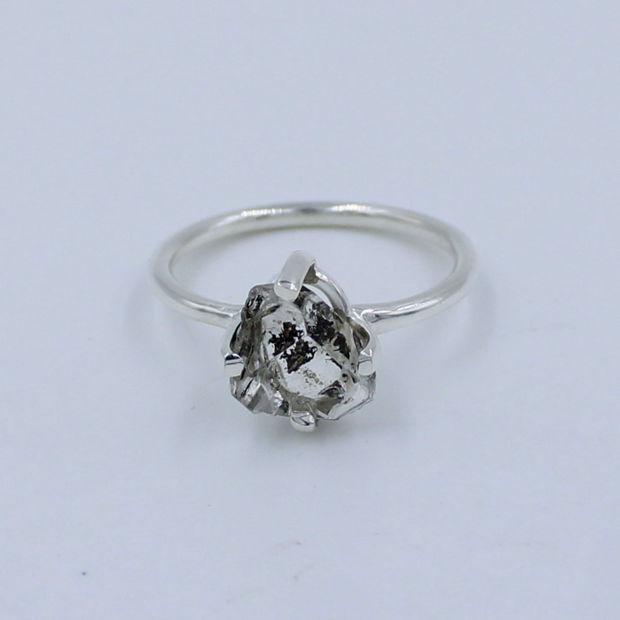 Herkimer Diamond Sterling Silver Handmade Ring