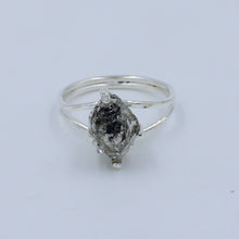 Raw Herkimer Diamond 925 Silver Ring