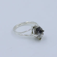 Raw Herkimer Diamond 925 Silver Ring