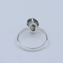 Raw Uncut Herkimer Diamond Silver Ring