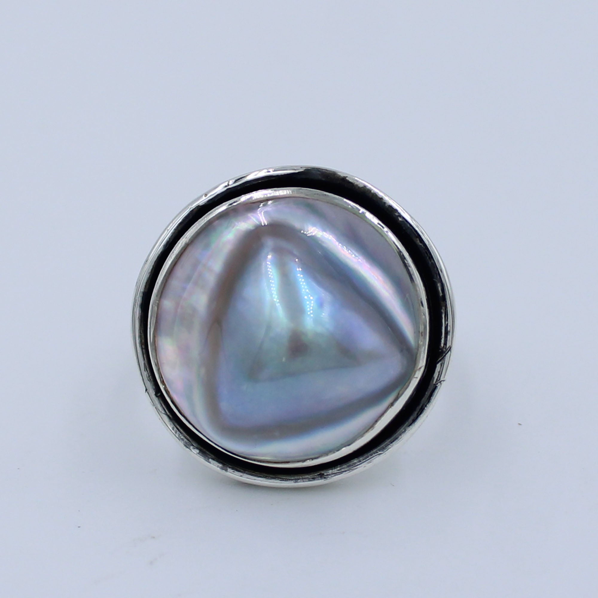 Mother Of Pearl 925 Sterling Silver Ring