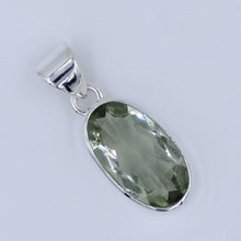 Green Amethyst Cut 925 Silver Pendant