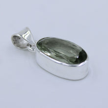 Green Amethyst Cut 925 Silver Pendant