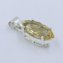 Natural Citrine Marquise 925 Silver Pendant
