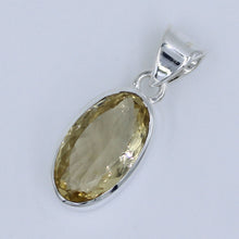 Citrine Oval 925 Silver Pendant