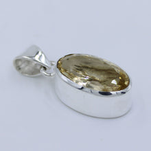 Citrine Oval 925 Silver Pendant