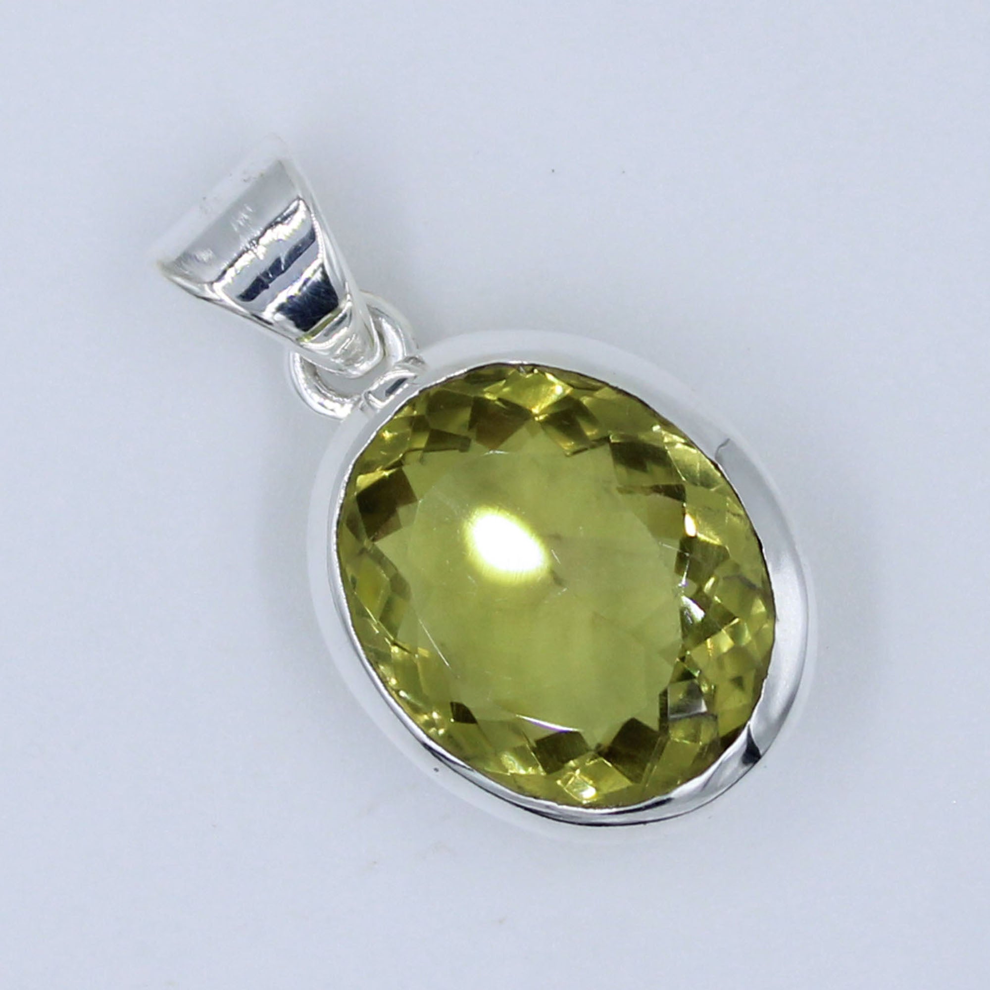 Lemon Quartz 925 Silver Handmade Silver Jewelry Pendant