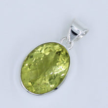 Natural Lemon Quartz 925 Silver Pendant